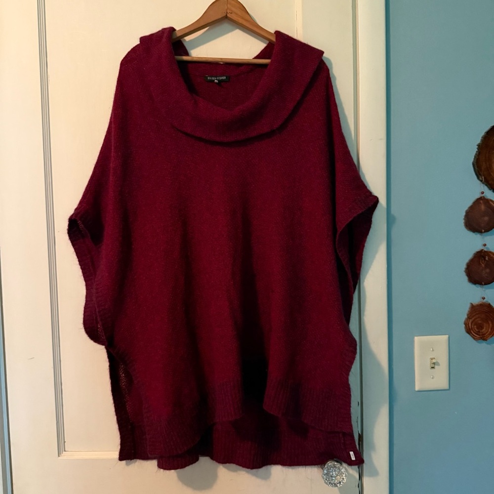 Eileen Fisher Wool Poncho